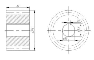 Чертёж шестерни ДО-1-207.00.002