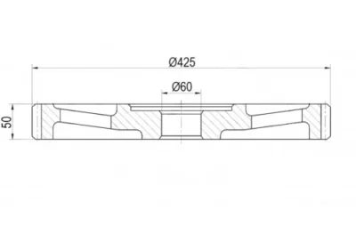 Чертёж колеса зубчатого Z-83 Т86.00.003