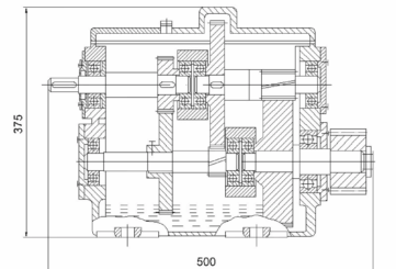 Чертёж коробки скоростей ПТБ-1200