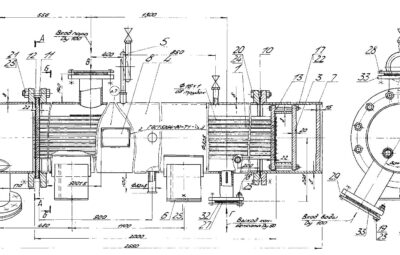 Чертёж подогревателя ПП 2-6-2-2