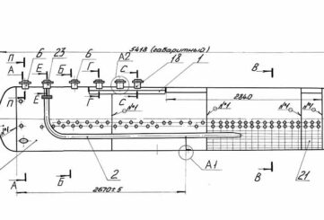 Габаритные размеры и чертеж верхнего барабана ДКВр-4-13