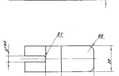 Чертёж упора 00.3455.044